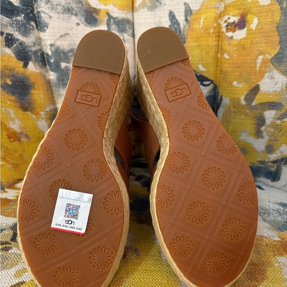 NWT UGG Careena Wedge Sandal in Chestnut Size 8.5 - Picture 6 of 11
